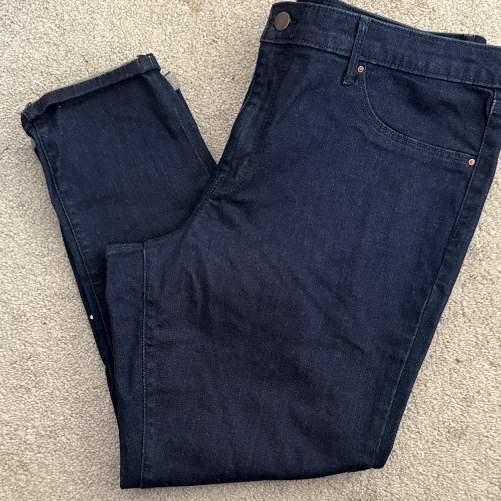 Massimo Dark Blue Women Jeans cropped Jeggings